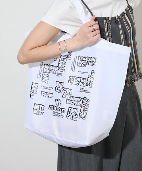 JOURNAL STANDARD（ジャーナルスタンダード）の「【BIP*GAKU】ナイロントート（トートバッグ・レディース・ブラック/ホワイト/ピンク・FREE）」の6枚目の写真