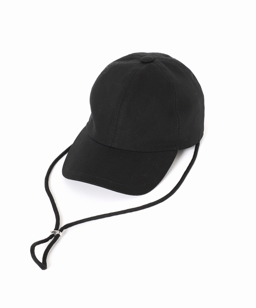 GRILLO（グリーロ）の「【GRILLO/グリーロ】コードツキ キャンバスキャップ（キャップ・レディース・ブラック/ベージュ・57）」の3枚目の写真