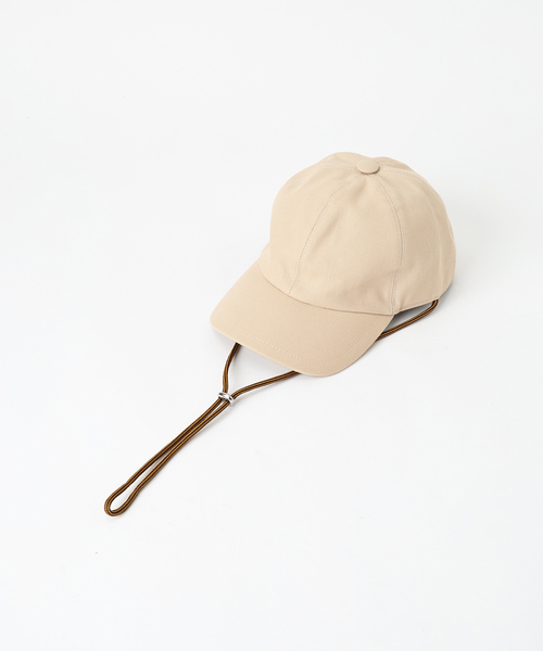 GRILLO（グリーロ）の「【GRILLO/グリーロ】コードツキ キャンバスキャップ（キャップ・レディース・ブラック/ベージュ・57）」の15枚目の写真