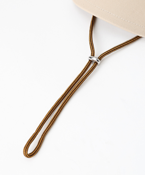 GRILLO（グリーロ）の「【GRILLO/グリーロ】コードツキ キャンバスキャップ（キャップ・レディース・ブラック/ベージュ・57）」の17枚目の写真