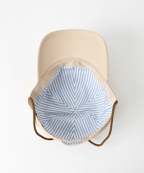 GRILLO（グリーロ）の「【GRILLO/グリーロ】コードツキ キャンバスキャップ（キャップ・レディース・ブラック/ベージュ・57）」の18枚目の写真