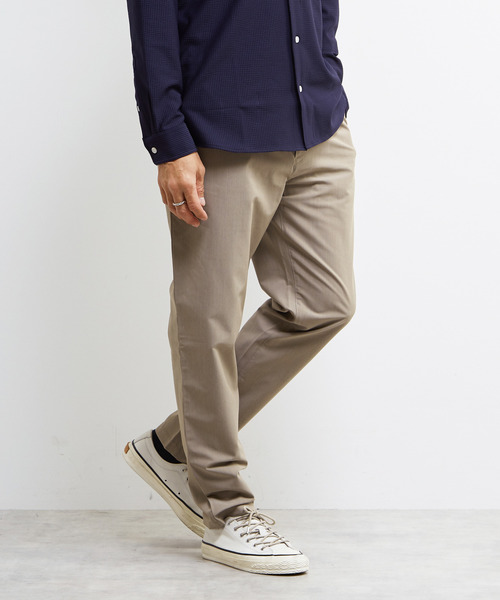 MEN'S MELROSE（メンズメルローズ）の「スマートTEXリラックステーパードイージーパンツ（スラックス・メンズ・ライトブラウン/ブラック/グレー・3/2/4）」の3枚目の写真