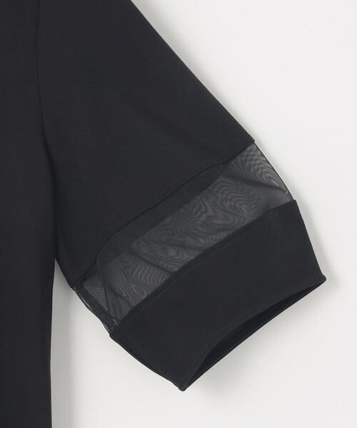 ANY SIS（エニィスィス）の「【洗える】シアーコンビ プルオーバー（Tシャツ/カットソー・レディース・アイボリー系/ブラック系/ライトイエロー系/ライトグレー系・2）」の13枚目の写真