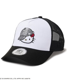 NEW ERA（ニューエラ）の「NEW ERA/ニューエラ キャップ 9FORTY A-Frame トラッカー HELLO KITTY ハローキティ キャップスパンコール (ゴルフWomen's) ホワイト/ブラック 14348596（キャップ・メンズ）」