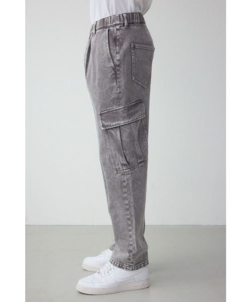 AZUL by moussy（アズールバイマウジー）の「AZUL DENIM ヴィンテージカーゴ（デニムパンツ・メンズ・チャコールグレー/ライトグレー・MEDIUM/LARGE）」の18枚目の写真