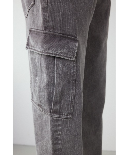 AZUL by moussy（アズールバイマウジー）の「AZUL DENIM ヴィンテージカーゴ（デニムパンツ・メンズ・チャコールグレー/ライトグレー・MEDIUM/LARGE）」の11枚目の写真
