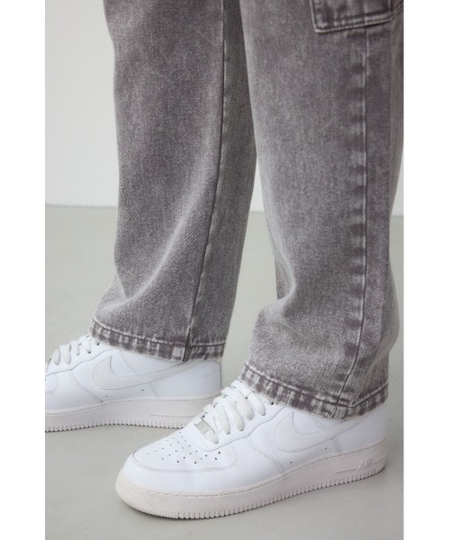 AZUL by moussy（アズールバイマウジー）の「AZUL DENIM ヴィンテージカーゴ（デニムパンツ・メンズ・チャコールグレー/ライトグレー・MEDIUM/LARGE）」の10枚目の写真
