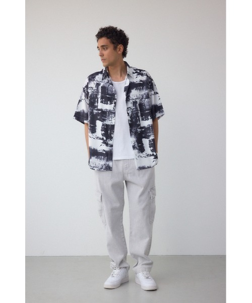 AZUL by moussy（アズールバイマウジー）の「AZUL DENIM ヴィンテージカーゴ（デニムパンツ・メンズ・チャコールグレー/ライトグレー・MEDIUM/LARGE）」の8枚目の写真