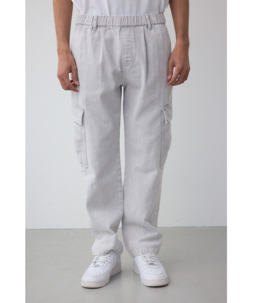 AZUL by moussy（アズールバイマウジー）の「AZUL DENIM ヴィンテージカーゴ（デニムパンツ・メンズ・チャコールグレー/ライトグレー・MEDIUM/LARGE）」の7枚目の写真