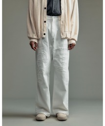 ADAM PATEK（アダムパテック）の「【ADAMPATEK/アダムパテック】destroy wide denim/デストロイワイドデニムパンツ（デニムパンツ）」