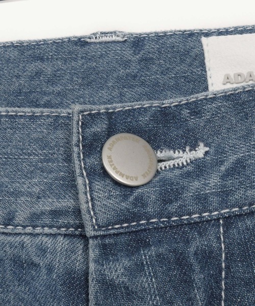 ADAM PATEK(アダムパテック)の「【ADAMPATEK/アダムパテック】destroy wide denim/デストロイワイドデニムパンツ(デニムパンツ・レディース・ホワイト/ライトブルー/ブラック/ダークブルー・1/2)」の20枚目の写真