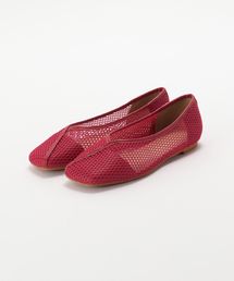 メッシュ」に該当するシューズ（レッド/赤色系・フラット