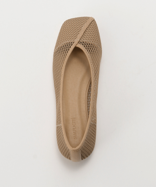 B.C STOCK（ベーセーストック）の「スクエアメッシュフラットシューズ（その他シューズ・レディース・レッド/ベージュ/ブラック・LARGE/MEDIUM/SMALL）」の8枚目の写真