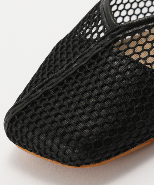 B.C STOCK（ベーセーストック）の「スクエアメッシュフラットシューズ（その他シューズ・レディース・レッド/ベージュ/ブラック・LARGE/MEDIUM/SMALL）」の10枚目の写真