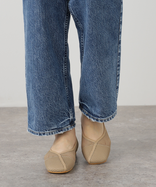 B.C STOCK（ベーセーストック）の「スクエアメッシュフラットシューズ（その他シューズ・レディース・レッド/ベージュ/ブラック・LARGE/MEDIUM/SMALL）」の13枚目の写真