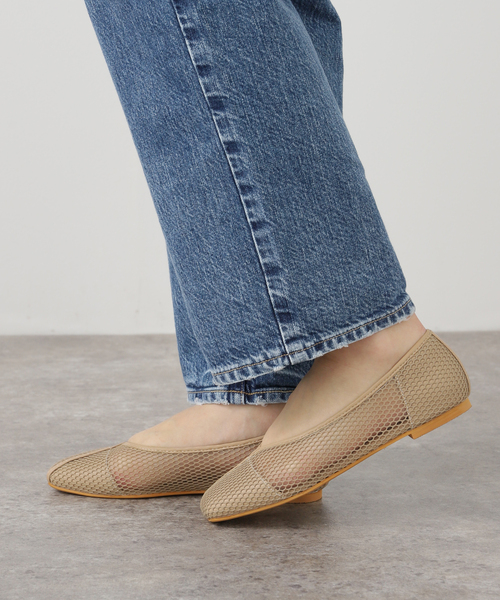 B.C STOCK（ベーセーストック）の「スクエアメッシュフラットシューズ（その他シューズ・レディース・レッド/ベージュ/ブラック・LARGE/MEDIUM/SMALL）」の14枚目の写真