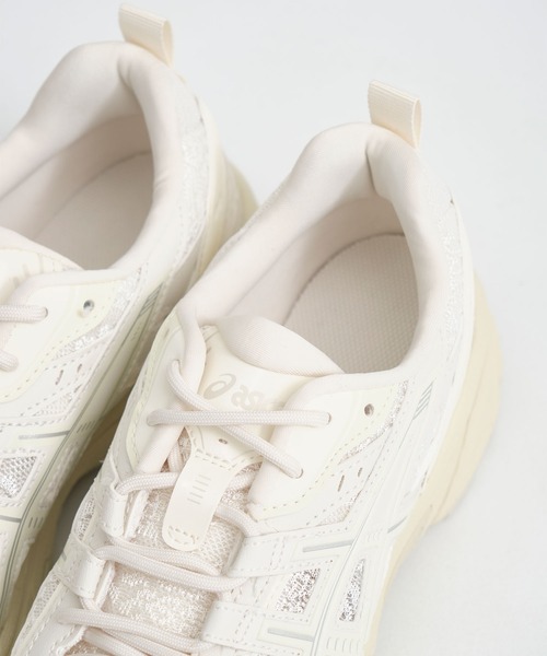 ASICS ホワイト メッシュ スニーカー お値下げ！】アシックス ホワイト メッシュ ローカット