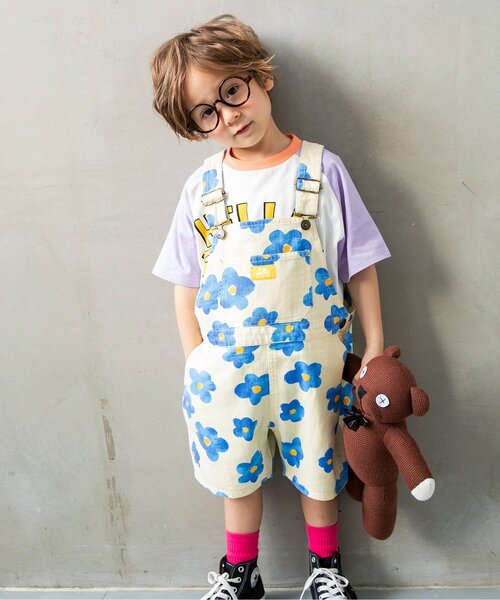 セール】【Im Jelly！】総柄ショートサロペット（サロペット