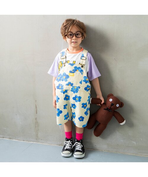 セール】【Im Jelly！】総柄ショートサロペット（サロペット