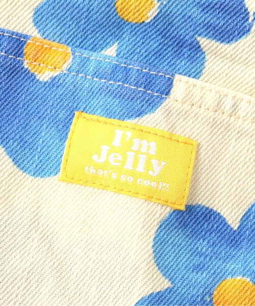 BREEZE（ブリーズ）の「【Im Jelly！】総柄ショートサロペット（サロペット/オーバーオール・キッズ・クリーム/ホワイト・90/110/130）」の3枚目の写真