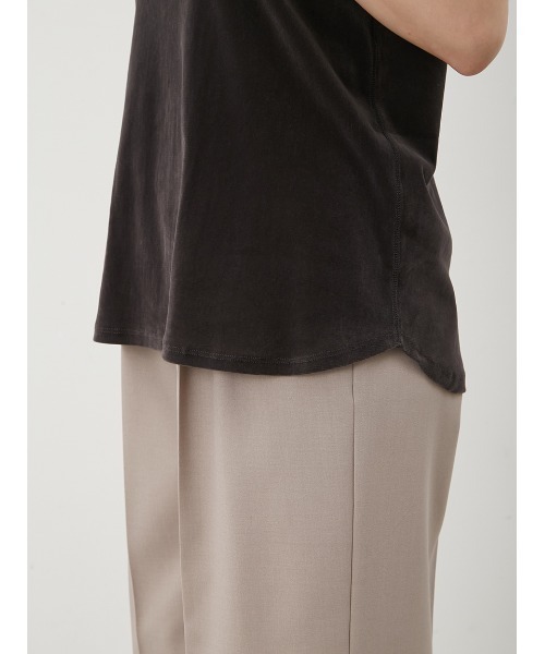 Mila Owen(ミラオーウェン)の「フロッキーベロアビッグタンクトップス(タンクトップ・レディース・チャコールグレー/ライム/ベージュ・FREE)」の19枚目の写真