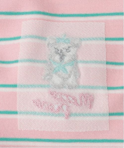 mezzo piano Junior(メゾピアノジュニア)の「【Cuugal掲載】ワンポイント刺しゅうボーダーTシャツ(Tシャツ/カットソー・キッズ・ネイビー/ピンク/オフホワイト・M:150cm/L:160cm/S:140cm)」の7枚目の写真