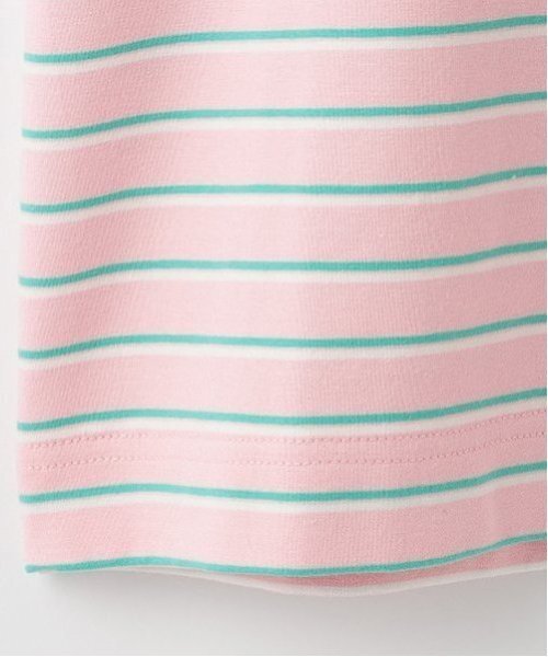 mezzo piano Junior(メゾピアノジュニア)の「【Cuugal掲載】ワンポイント刺しゅうボーダーTシャツ(Tシャツ/カットソー・キッズ・ネイビー/ピンク/オフホワイト・M:150cm/L:160cm/S:140cm)」の9枚目の写真