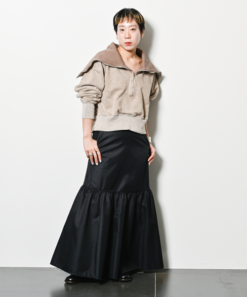 SEEALL（シーオール）の「SEEALL SAILOR COLLAR SWEAT SAW53 SW902：スウェット（スウェット・レディース・ブラウン・MEDIUM）」の3枚目の写真