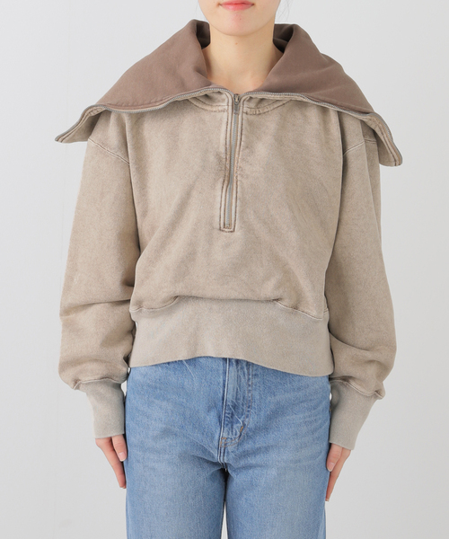 SEEALL（シーオール）の「SEEALL SAILOR COLLAR SWEAT SAW53 SW902：スウェット（スウェット・レディース・ブラウン・MEDIUM）」の14枚目の写真