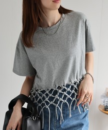 〈レディース商品〉フリンジTシャツ
