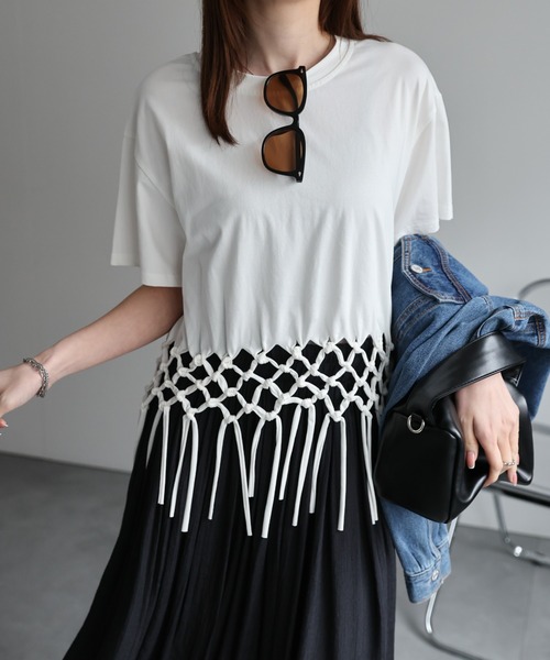 [GLOWNY] 3/4 G CONTRAST Tシャツ★新作・24AW★レディース★ KANAKO SASAKI】コラボレーション ネオングラフィッククルー