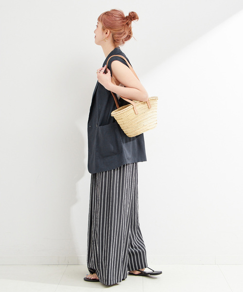 B.C STOCK(ベーセーストック)の「手洗い可 / テーラーベスト(ベスト・レディース・キャメル/ネイビー・FREE)」の16枚目の写真