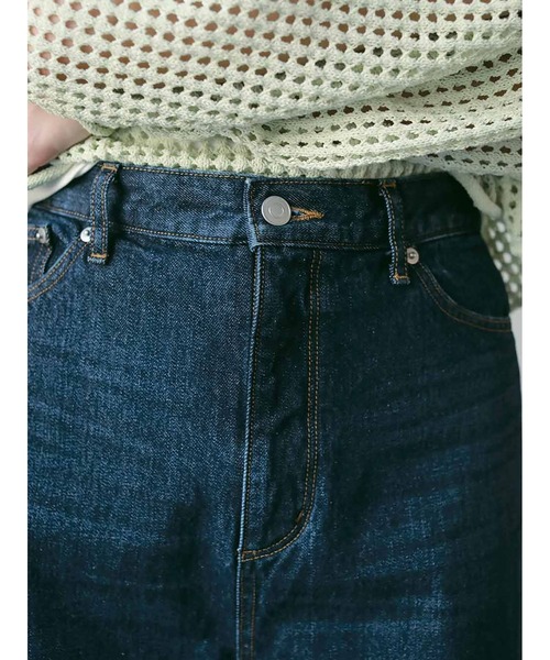 [Tilde seoul] トトロ ビンテージ ボタン ロールアップ デニム ロールアップカーブデニム（その他パンツ）｜HER.（ハー）の