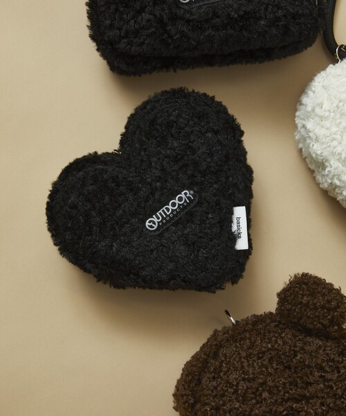 BASICKS（ベイシックス）の「BASICKS × OUTDOOR PRODUCTS × Firsthand/ベイシックス × アウトドアプロダクツ ×BASICKS MINI BOA HEART BAG（ショルダーバッグ・レディース・オフホワイト/ブラック/ブラウン・ONE SIZE）」の6枚目の写真