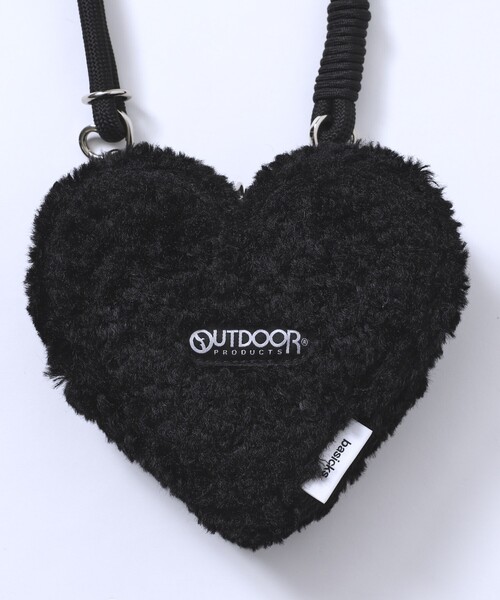 BASICKS × OUTDOOR PRODUCTS ハートミニショルダーバッグ セール