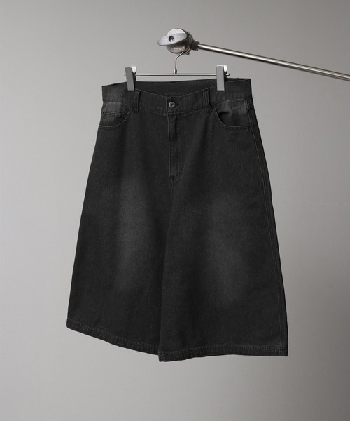 12オンスデニム ヴィンテージ加工ハーフパンツ（デニムパンツ