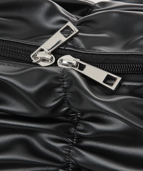 LAKOLE（ラコレ）の「ギャザーラウンドショルダーバッグ / 325803（ショルダーバッグ・レディース・イエロー/ブラック/オフホワイト・FREE）」の8枚目の写真