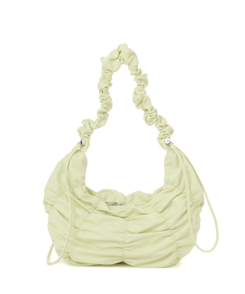 LAKOLE（ラコレ）の「ギャザーラウンドショルダーバッグ / 325803（ショルダーバッグ・レディース・イエロー/ブラック/オフホワイト・FREE）」の18枚目の写真