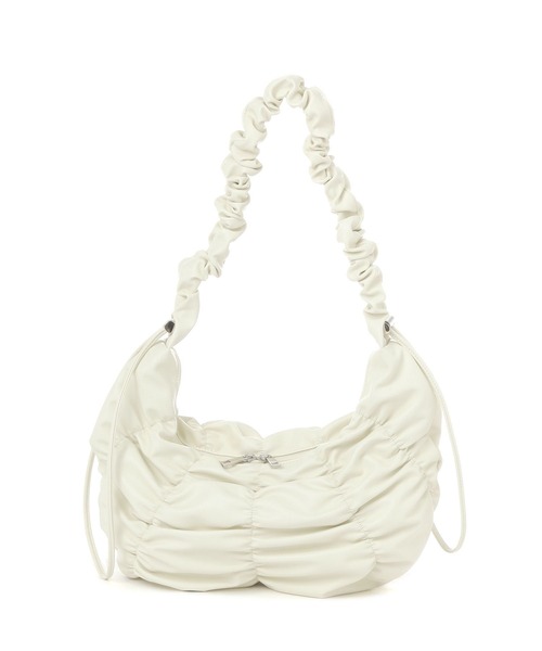 LAKOLE（ラコレ）の「ギャザーラウンドショルダーバッグ / 325803（ショルダーバッグ・レディース・イエロー/ブラック/オフホワイト・FREE）」の16枚目の写真