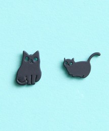 gargle ガーグル：アニマルシリーズ　猫仕草　ネコ　黒ねこ　猫の日　にゃんにゃんにゃん　ピアス