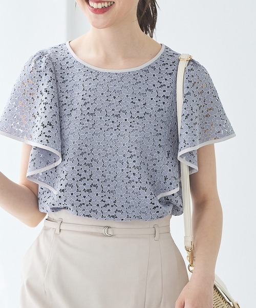 フレア袖レーストップス（Tシャツ/カットソー）｜Honeys