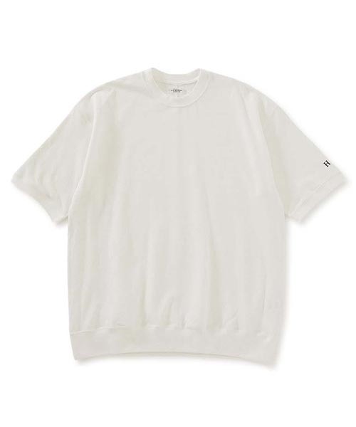 HOLLYWOOD RANCH MARKET(ハリウッドランチマーケット)の「Hエンブロイダリー カノコショートスリーブTシャツ(Tシャツ/カットソー・メンズ・ベージュ/ブルー/ホワイト/グリーン/ブラック/ワイン・SMALL/MEDIUM/LARGE/X-LARGE)」の2枚目の写真