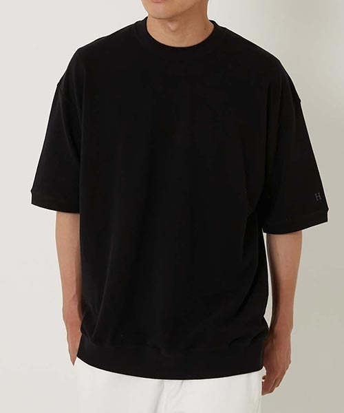 HOLLYWOOD RANCH MARKET(ハリウッドランチマーケット)の「Hエンブロイダリー カノコショートスリーブTシャツ(Tシャツ/カットソー・メンズ・ベージュ/ブルー/ホワイト/グリーン/ブラック/ワイン・SMALL/MEDIUM/LARGE/X-LARGE)」の21枚目の写真