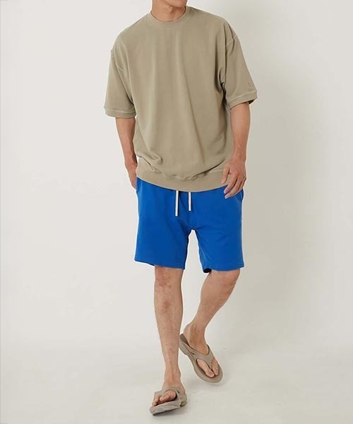 HOLLYWOOD RANCH MARKET(ハリウッドランチマーケット)の「Hエンブロイダリー カノコショートスリーブTシャツ(Tシャツ/カットソー・メンズ・ベージュ/ブルー/ホワイト/グリーン/ブラック/ワイン・SMALL/MEDIUM/LARGE/X-LARGE)」の20枚目の写真