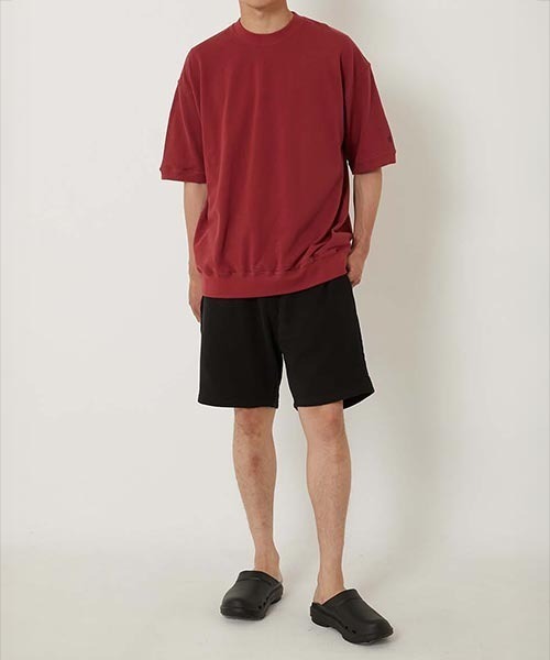 HOLLYWOOD RANCH MARKET(ハリウッドランチマーケット)の「Hエンブロイダリー カノコショートスリーブTシャツ(Tシャツ/カットソー・メンズ・ベージュ/ブルー/ホワイト/グリーン/ブラック/ワイン・SMALL/MEDIUM/LARGE/X-LARGE)」の18枚目の写真