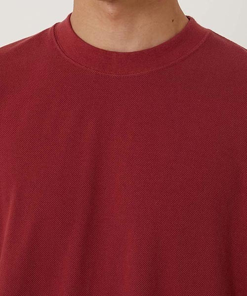 HOLLYWOOD RANCH MARKET(ハリウッドランチマーケット)の「Hエンブロイダリー カノコショートスリーブTシャツ(Tシャツ/カットソー・メンズ・ベージュ/ブルー/ホワイト/グリーン/ブラック/ワイン・SMALL/MEDIUM/LARGE/X-LARGE)」の12枚目の写真