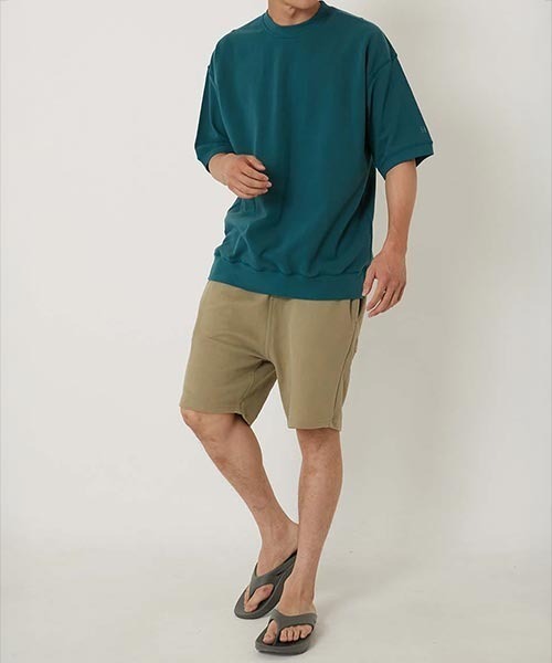 HOLLYWOOD RANCH MARKET(ハリウッドランチマーケット)の「Hエンブロイダリー カノコショートスリーブTシャツ(Tシャツ/カットソー・メンズ・ベージュ/ブルー/ホワイト/グリーン/ブラック/ワイン・SMALL/MEDIUM/LARGE/X-LARGE)」の11枚目の写真