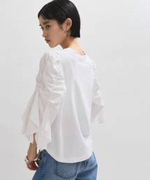 Adam et R ope ホワイト フリル袖 トップス ADAM ET ROPE'｜アダムエロペのTシャツ/カットソー（フリル