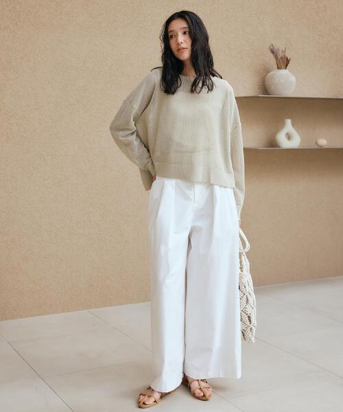 THE SHOP TK （ザ ショップ ティーケー ）の「ラメメッシュニット（ニット/セーター・レディース・ライトグレー/ブラック/ブラウン系その他・12/13）」の4枚目の写真