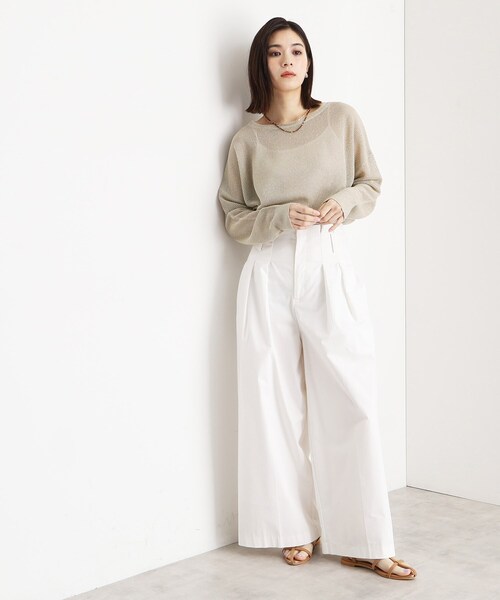 THE SHOP TK （ザ ショップ ティーケー ）の「ラメメッシュニット（ニット/セーター・レディース・ライトグレー/ブラック/ブラウン系その他・12/13）」の8枚目の写真